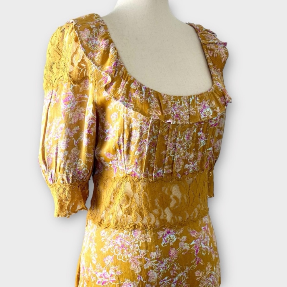 Free People Lucie Mini Dress in Antique Coin Combo 10